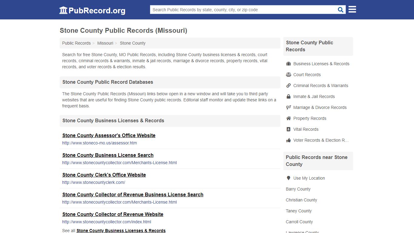 Free Stone County Public Records (Missouri Public Records)